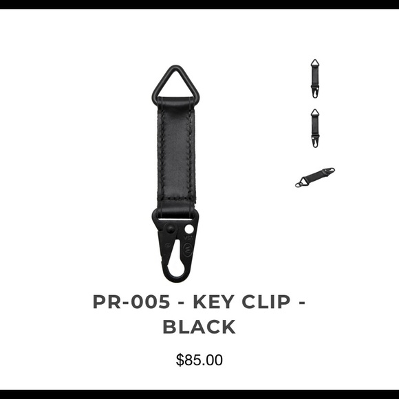 ALTERIOR - Leather Key Clip - Black - Picture 4 of 4